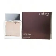 Euphoria Men By Calvin Klein Men Pepper, Ginger, Cedar, Sage, Black Basil, Suede, Brazilian Redwood, Patchouli Amber Edt Spray 3.4 Oz