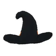 C&F Home 12" x 8" Witch Hat Shaped Halloween Hooked Throw Pillow