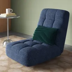 Floor Dorm Gaming Chair with Adjustable Back Navy - Room Essentials&trade;