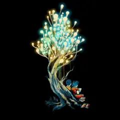 Junior's Design By Humans The knowledge tree By radiomode T-Shirt