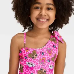 Girls' L.O.L. Surprise! Fictitious Character One Piece Swimsuit - Pink