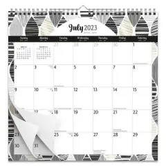 Plato 2023-2024 Wall Calendar 12"x12" Black and White