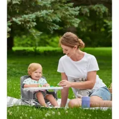 Regalo My Chair Portable Feeding Booster Seat - Gray