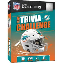 MasterPieces Officially Licensed NFL Miami Dolphins Trivia Challenge Card Game