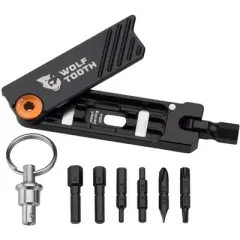 Wolf Tooth 6-Bit Hex Wrench Multi-Tool with Keyring - Gold