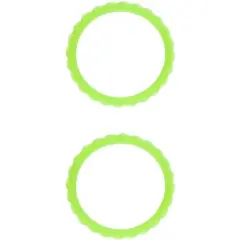 Chewigem Twister Chewable Bangle, Glow, Set of 2