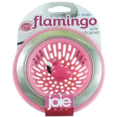 Joie Flamingo Pink/Silver Plastic/Stainless Steel Sink Strainer