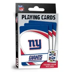 MasterPieces Officially Licensed NFL New York Giants Playing Cards - 54 Card Deck for Adults