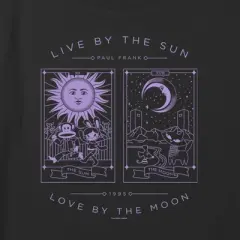 Girl's Paul Frank The Sun and the Moon Tarot Cards Crop Top T-Shirt