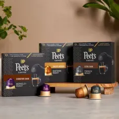 Peet's Caf&eacute; Collection Coffee Capsules for L&rsquo;OR Barista Medium Roast - 11oz/30ct