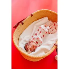 Copper Pearl Premium Knit Swaddle Blanket - Strawberry