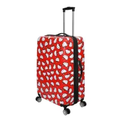 Hello Kitty All-Over Print 28" Suitcase With 360-Degree Wheels And Retractable Handle