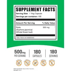 BulkSupplements Rutin Capsules