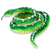 Underwraps Real Planet Tree Python Green/White 78.7 Inch Realistic Soft Plush