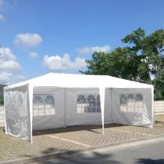 KTMBDW Outdoor Party Tent, Heavy Duty Canopy Event Wedding Tent with Removable Sidewalls for Parties Backyard Patio, White