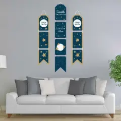 Big Dot of Happiness Twinkle Twinkle Little Star - Hanging Vertical Paper Door Banners - Baby Shower or Birthday Party Wall Kit - Indoor Door Decor