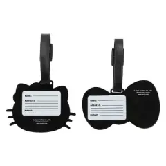 Hello Kitty 2pc Youth Luggage Tag Set - Molded Rubber with Printed ID Card