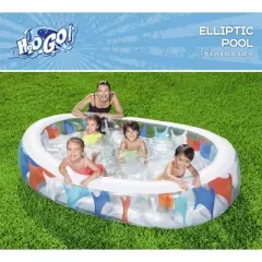Bestway H2OGO 141 gal Oval Inflatable Pool 60 in. H X 20 in. W X 7.5 in. L (Case of 2)