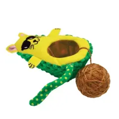 KONG Wrangler AvoCATo Cat Food Shaped Toy