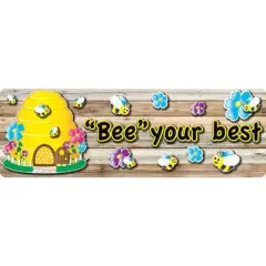 Ashley Productions&reg; The Original Fun Mat&trade;, Mat Runner, 15.5" x 47", Bee Themed Positive Sayings