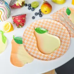 Jollity & Co. - Le Dinner Pear Large Napkins - Pack of 16 Paper Napkins