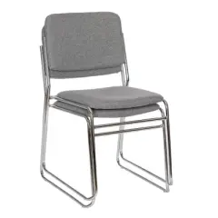 2pk 8Fabric Padded Signature Stack Chair - Hampden Furnishings