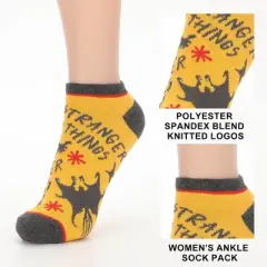 Stranger Things Icons Womens Ankle Socks 5 Pack