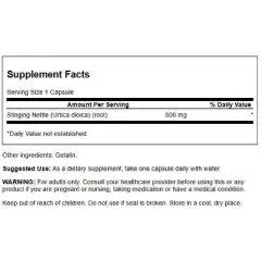 Swanson Stinging Nettle Root 500 mg 100 Caps