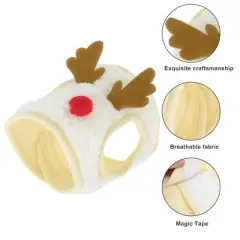 Unique Bargains Christmas Holiday Dog Hat Pompoms Headwear Costume