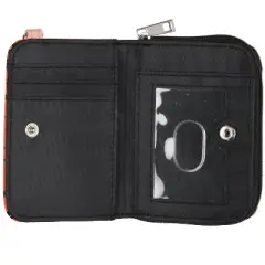 The Muppets Beaker Mini Compact Zip Around Wallet with Dr. Bunsen Honeydew Charm Orange