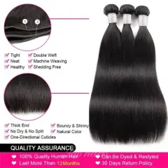 Labhairs 3PCS Brazilian Natural Wave Bundles Deal 100% Virgin Human Hair