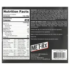 MET-Rx Big 100 Protein Bar, Meal Replacement Bar, 32G Protein, Super Cookie Crunch, 9 Bars (Pack of 1)
