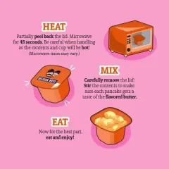 Belgian Boys Bite Sized Sprinkle Butter Go Cups and Pancakes Heat and Serve - 3.25oz/9ct