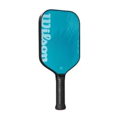 Wilson 16'' Fierce Team Traditional Pickleball Paddle - Blue: Fiberglass, 8.25 oz