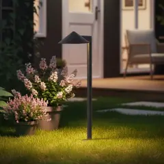 C Cattleya 5W Low Voltage Matte Black Aluminum LED Outdoor Landscape Path Lights