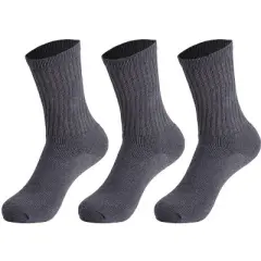 3 Pairs Cotton Crew Socks for Women &ndash; Soft, Breathable & Cushioned Athletic Sport Socks, Size 9-11