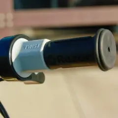 Razor E300S Seated Electric Scooter for Ages 13+, 220 lb Weight Capacity, White/Blue &ndash; 15 Mph, 40-Minute Ride Time, 9&rdquo; Pneumatic Tires, Removable Seat