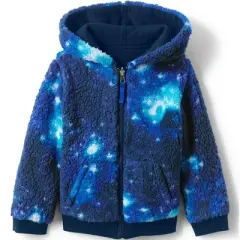 Lands' End Kids High Pile Lined Zip Hoodie