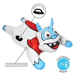 CocoNut Outdoor Winter Snow Tube 54" Jumbo Inflatable Sled - Yeti