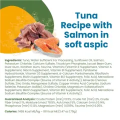 Classic Complete Cat Tuna Recipe W/ Salmon In Soft Aspic Can food, 12 Pack