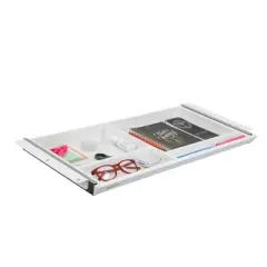 Mount-It! Under Desk Storage - Deep Under Desk Drawer Organizer - Standing Desk Drawer Attachment - 25.8" Width Under Desk Storage Drawer - White