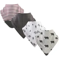 Yoga Sprout Baby Cotton Bandana Bibs 4pk, Mountains, One Size