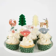 Meri Meri Folk Woodland Cupcake Kit (Pack of 24)