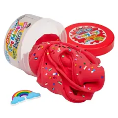 Cra-Z-Slimy Slime Dome Red Happy Day: Creativity Focus, 4 Pieces, 2.4 oz Total