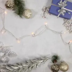 Northlight 100 Count Frosted Clear Mini Christmas Lights - 49.5' White Wire