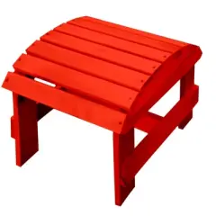 Jiallo Pine Ottoman - Red