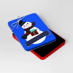 Wrap Essentials Christmas XL Snowman Just For You Gift Card Tin - Wondershop&trade;