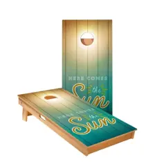 Skips Garage Here Comes The Sun Cornhole Boards - ACA Star Series