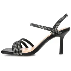 Journee Collection Womens Coraa Tru Comfort Foam Open Toe Mid Stiletto Pumps