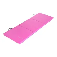 BalanceFrom Fitness GoGym 6 Foot x 2 Foot Folding Anti Tear High Density Vinyl 3 Panel Gym Exercise Mat for Yoga, Aerobics, Pilates & Gymnastics